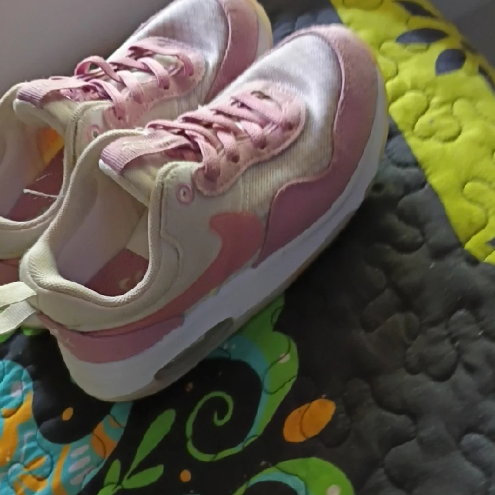 Nike Pink and Cream Kids' Sneakers - Picture 1 of 5